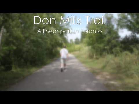 Don Mills Trail - a linear park in Toronto