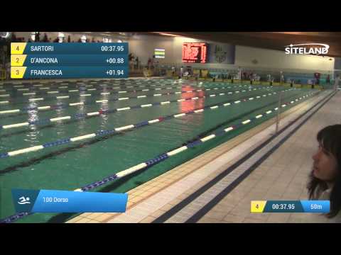 Serie 5 dei 100 Dorso  Assoluti Femmine Master - Campionati Regionali Master 2015 VENETO e FRIULI V