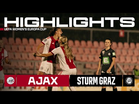 What a goal by Danique Noordman! 😍 | Highlights Ajax Vrouwen - Sturm Graz | UEFA Women's Europa Cup