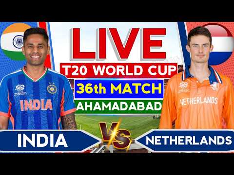 🔴Live- India vs Netherlands T20 WC Live | Cricket Live Commentary | T20 Worldcup | Ind vs Ned Live