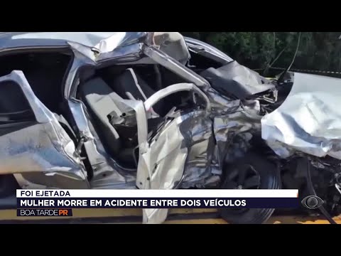 Mulher morre em colisão frontal na PRC-280 em Clevelândia