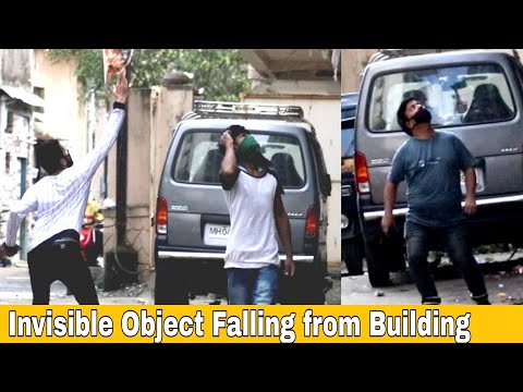 Invisible Object Falling From Building | Falling Object Prank | Prakash Peswani |