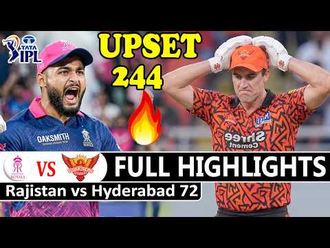 Sunrisers Hyderabad vs Rajasthan Royals Full Highlights IPL T20 Match 2026 | SRH Vs RR