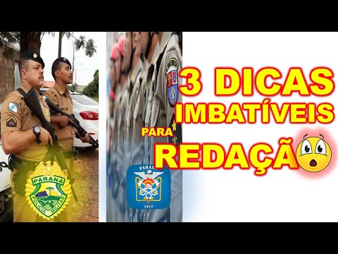 Redação para o concursos da PMPR e CBMPR 3 DICAS IMBATÍVEIS que FUNCIONAM para GABARITAR MUITO FÁCIL