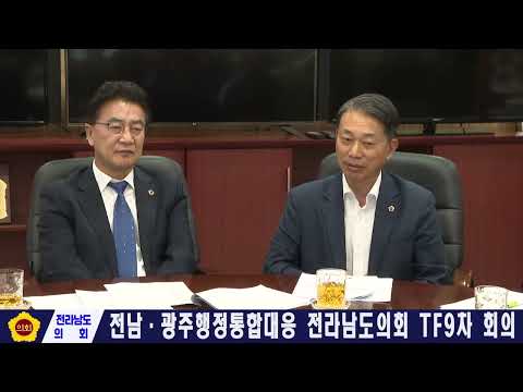 전남광주통합 대응 전라남도의회 TF 9차 회의(260612)