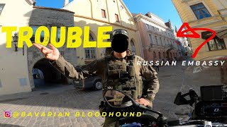 Trouble in OLD TOWN, BMW R 1300 GS, Adventure motorcycle vlog in europe. Motorcycle travel.