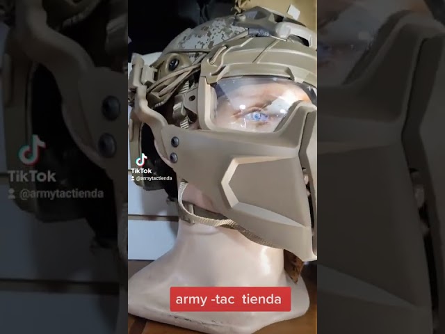 Vídeo relacionado con Cascos tácticos Mich con máscara Desmontable para Airsoft, Paintball y Caza Actividades al Aire Libre
