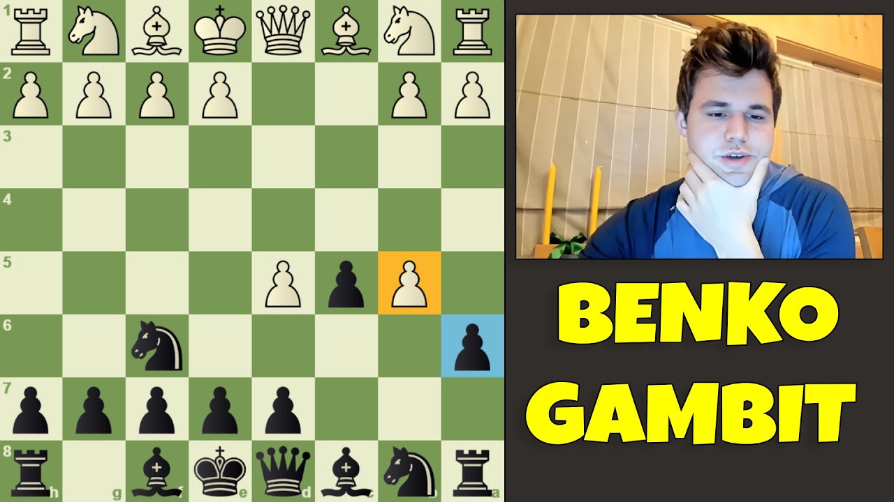 Magnus Carlsen shows how to play the Benko Gambit