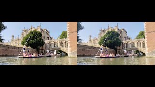 【3D SBS】ケンブリッジ水上・街歩きツアー with my Beam Pro【ヨーロッパゆるVlog】
