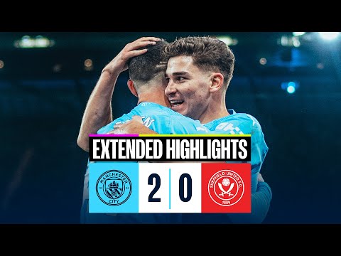 EXTENDED HIGHLIGHTS | Man City 2-0 Sheffield United | Rodri & Alvarez score in last game of 2023!