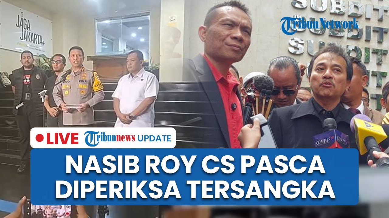 LIVE: Nasib Roy Suryo cs usai Diperiksa sebagai Tersangka di Polda Metro, Ditahan atau Tidak?