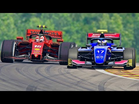 Ferrari F1 2019 vs Formula 3 2019 - Spa