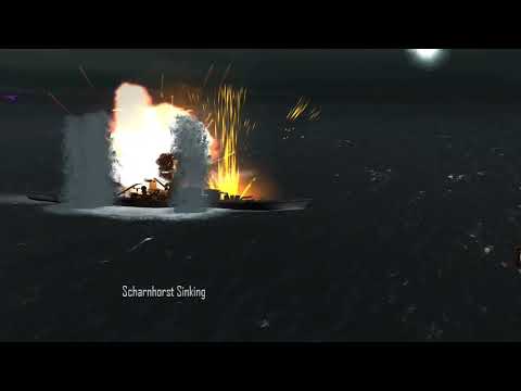 Atlantic Fleet Big Explosion l Sinking Scharhorst