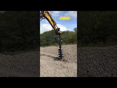 Wiertnica na koparce kołowej TEREX - DIGGA PD25 z wiertłem 600 mm