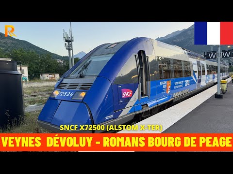 Cab Ride Veynes-Dévoluy → Valence → Romans Bourg-de-Peage (France, June 2025) train driver's view 4K