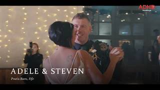 Adele & Steven wedding film, Pratis Barn, Fife