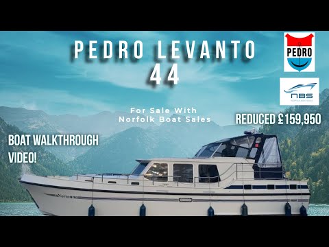 BOAT FOR SALE - PEDRO LEVANTO 44 - WALK THROUGH VIDEO - #boatsforsale #motorboatyachting #boating