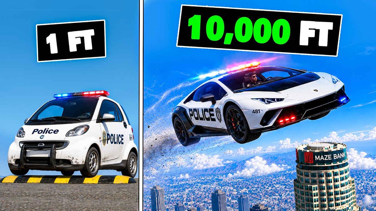 Every Time I Crash, My Police Car JUMPS HIGHER in GTA 5