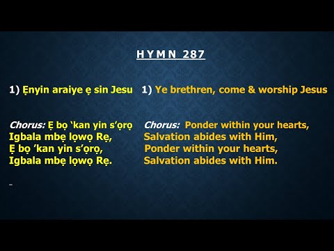 CCC Hymn 287 (Enyin araiye e sin Jesu), C.C.C Redemption Parish Choir