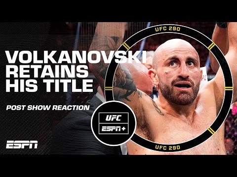 Reaction to Alexander Volkanovski’s win vs. Yair Rodriguez at UFC 290 | UFC Post Show