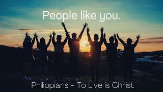 People like you. Philippians 4:22