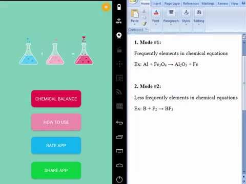 Chemical Balance Video