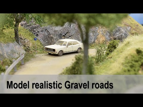 Model realistic gravel road