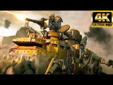 WARHAMMER 40K Ultramarines Vs Orcs Battle Scene (2026) 4K ULTRA HD