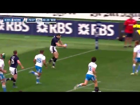 Scotland break out from behind their own try line! | RBS 6 Nations