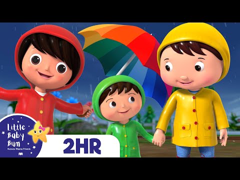 Play in the Rain Song!! | + 2 HOURS of Nursery Rhymes and Kids Songs | Little Baby Bum