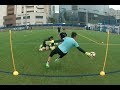 Goalkeeper training. Reaction speed
