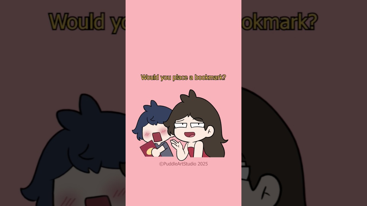 read me like a book  #puddleartstudio #cartoon #content #animation #couple #illustration #fyp #art