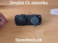 Zásuvka autozapaľovača 12V / 24V - dvojitá s gumenými krytkami - Video Youtube