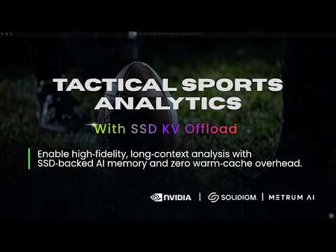 Tactical Sports Analytics at Scale with Solidigm KV Cache Offload