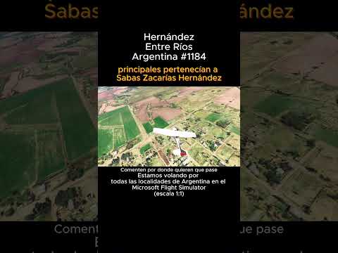 Hernandez, Entre Rios desde el Microsoft Flight Simulator #hernandez #entrerios #msfs #argentina