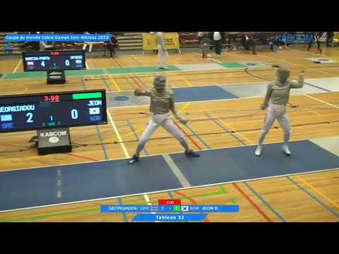 Sint Niklaas World Cup 2023 SWS - L32 - Despina Georgiadou GRE v Jeon Eunhye KOR