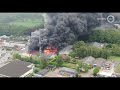 Ingestuurde dronebeelden van de brand in Vorden