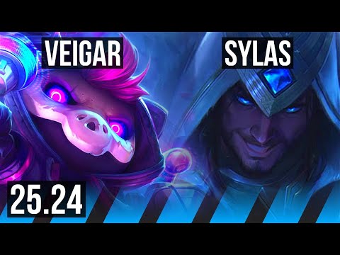 VEIGAR vs SYLAS (MID) | KR Challenger | 25.24