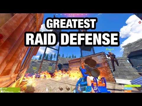 The GREATEST *Aloneintokyo* RAID DEFENSE in Rust Console Edition! (Pvp fights & More!)