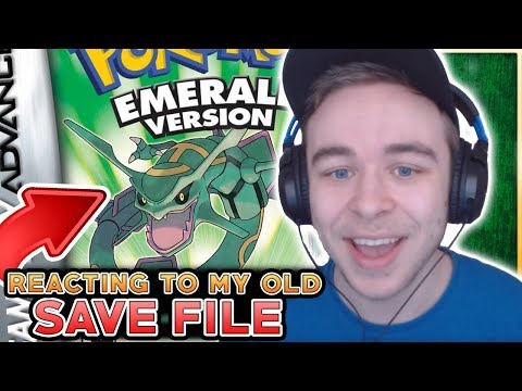 Reacting To My 12 Year Old Pokemon Emerald Save File