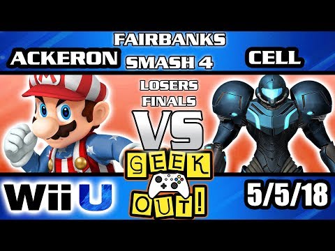 Geek Out 2018: Ackeron (Mario) VS Cell (Samus) LOSERS FINALS Super Smash Bros Wii U