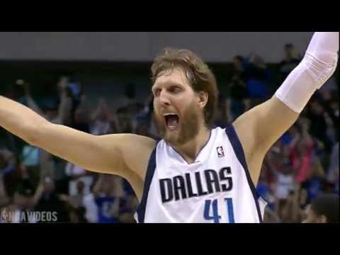 Dirk Nowitzki hits the Game Winner three pointer against the Bulls 3-30-13