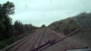 preview picture of video 'Cab ride in EMT HST 43054, London to Leicester approaching Wigston junc'