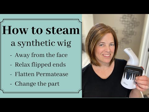 How to steam a synthetic wig away from the face, relax flipped ends, flatten Permatease, and more