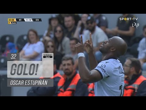 Goal | Golo Oscar Estupiñán: Vitória SC (1)-0 Santa Clara (Liga 21/22 #32)