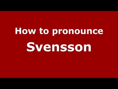 How to pronounce Svensson (Brazilian Portuguese/Brazil)  - PronounceNames.com