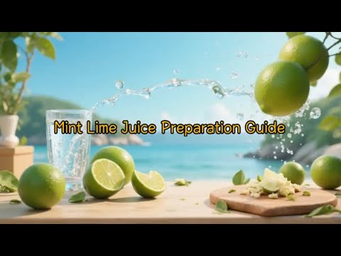 Make the Perfect Mint Lime Juice in 5 Minutes!