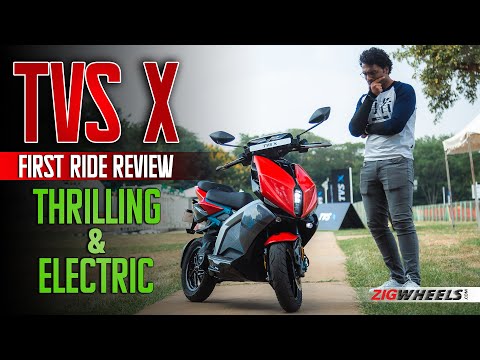 TVS X Electric Scooter First Ride Review | The new best sporty e-scooter? | ZigWheels