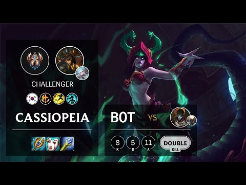 Cassiopeia Bot vs Jhin - KR Challenger Patch 10.14