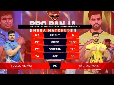 Aabhas Rana vs Youvraj verma Super match 😱 unexpected @ProPanjaLeague #armwrestling #trending #panja